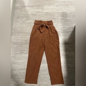 H&M brown paper bag pants